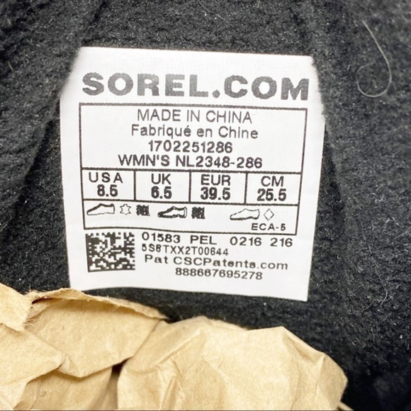 Sorel Slim Pack ll Lace Up Boots 8.5 - Picture 9 of 9